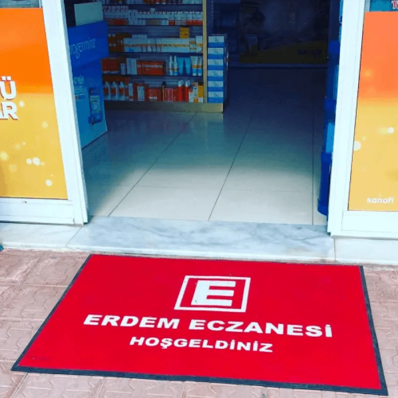 Eczane Logolu İsme Özel Halı Paspas 40x60CM — referans görsel — değiştirilecek