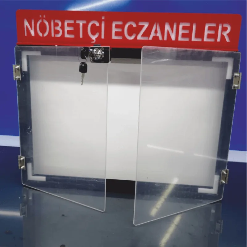 Nöbetçi Eczane Panosu Işıklı 57x48CM — referans görsel — değiştirilecek