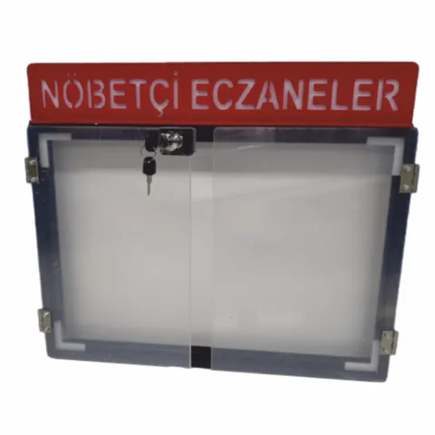 Nöbetçi Eczane Panosu Işıklı 57x48CM — referans görsel — değiştirilecek